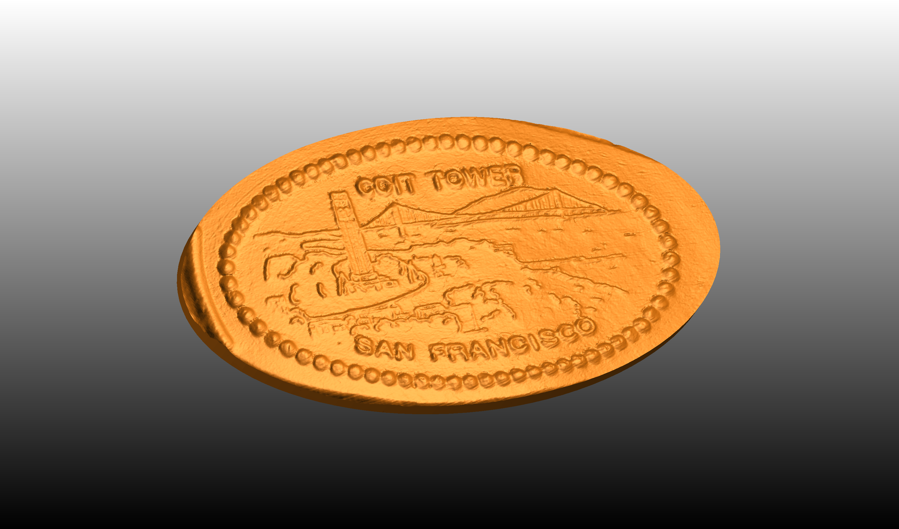Coit Tower Elongated Penny