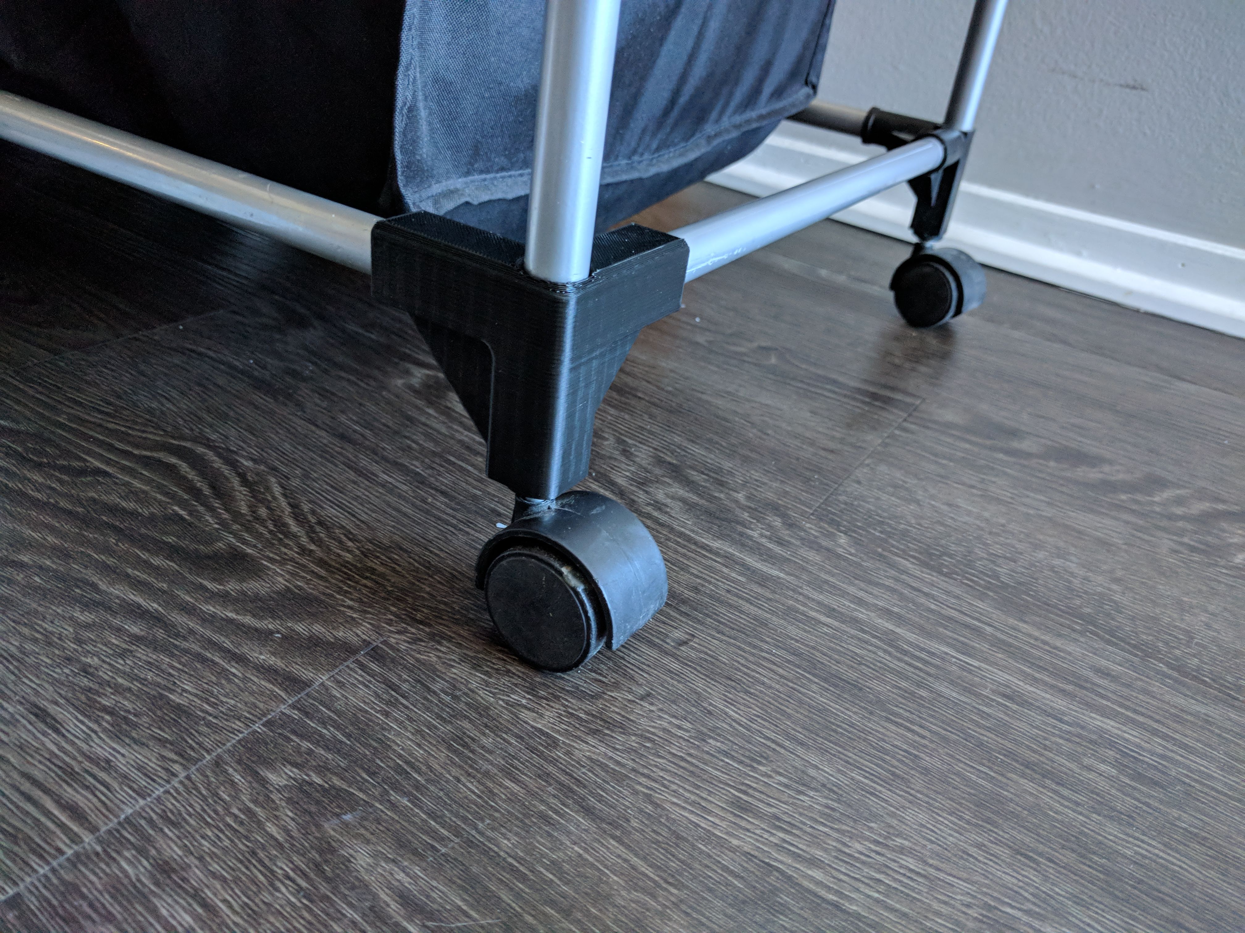 Laundry Cart Wheel Mount