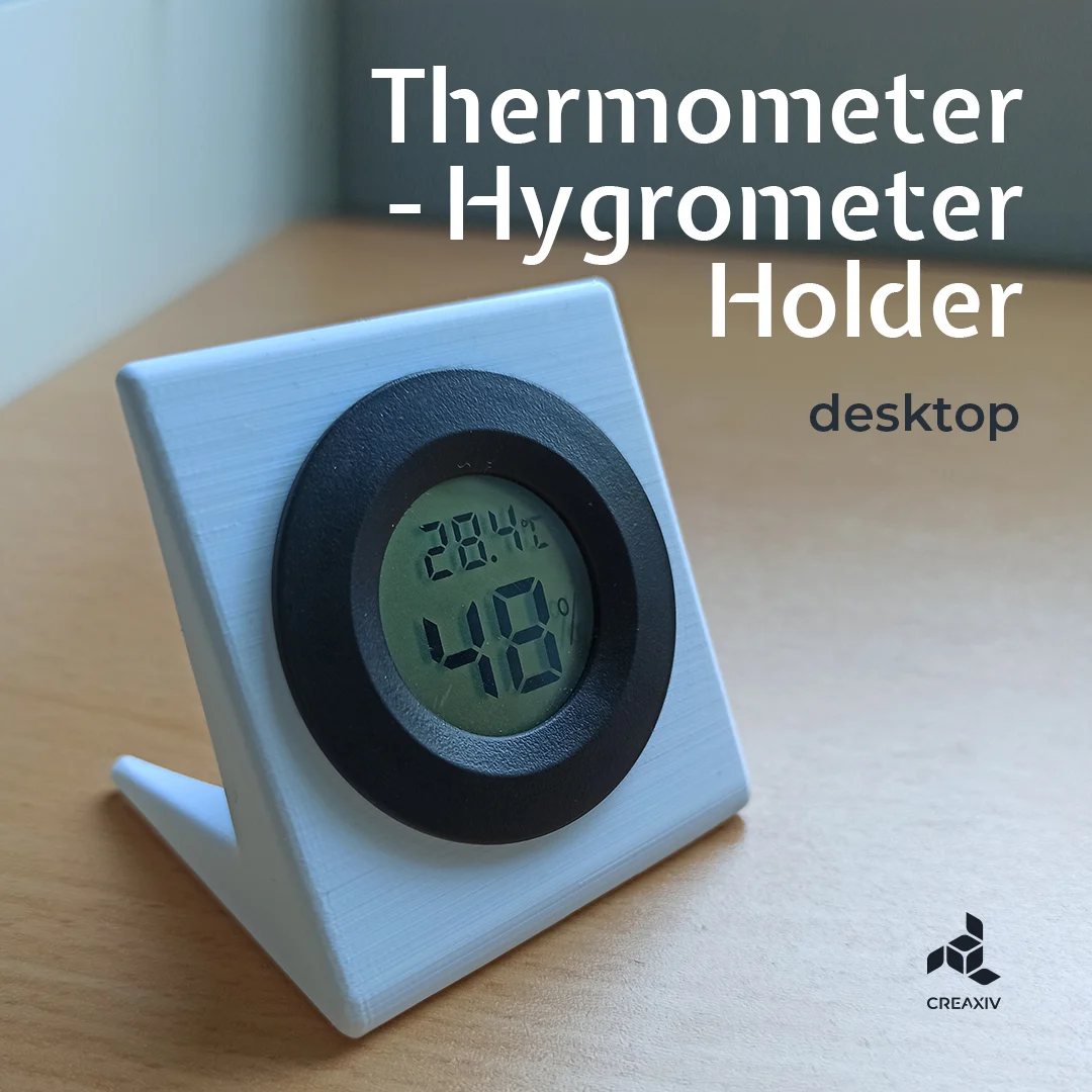 Thermometer hygrometer holder desktop version