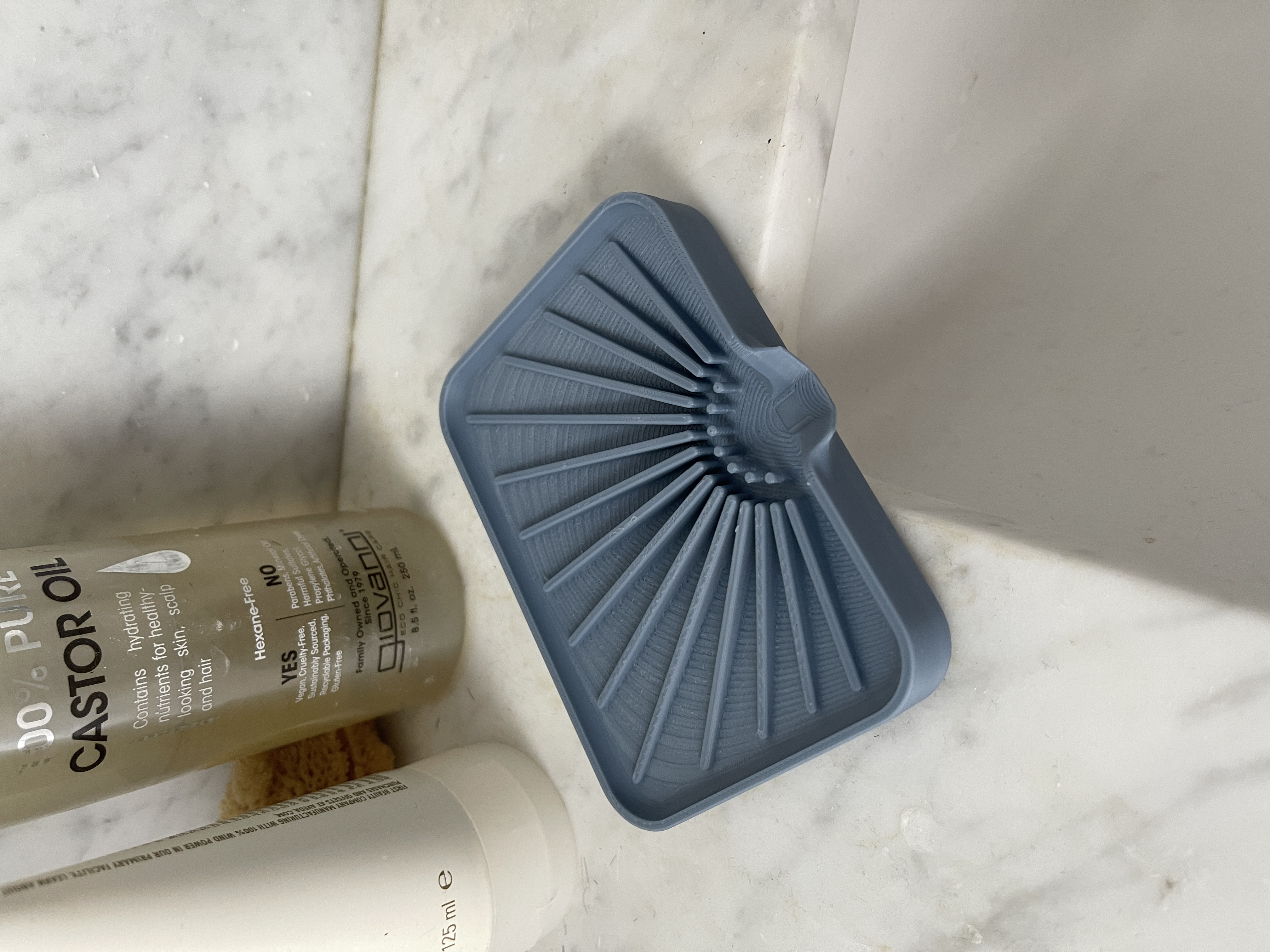 Soap Dish with Draining Basin