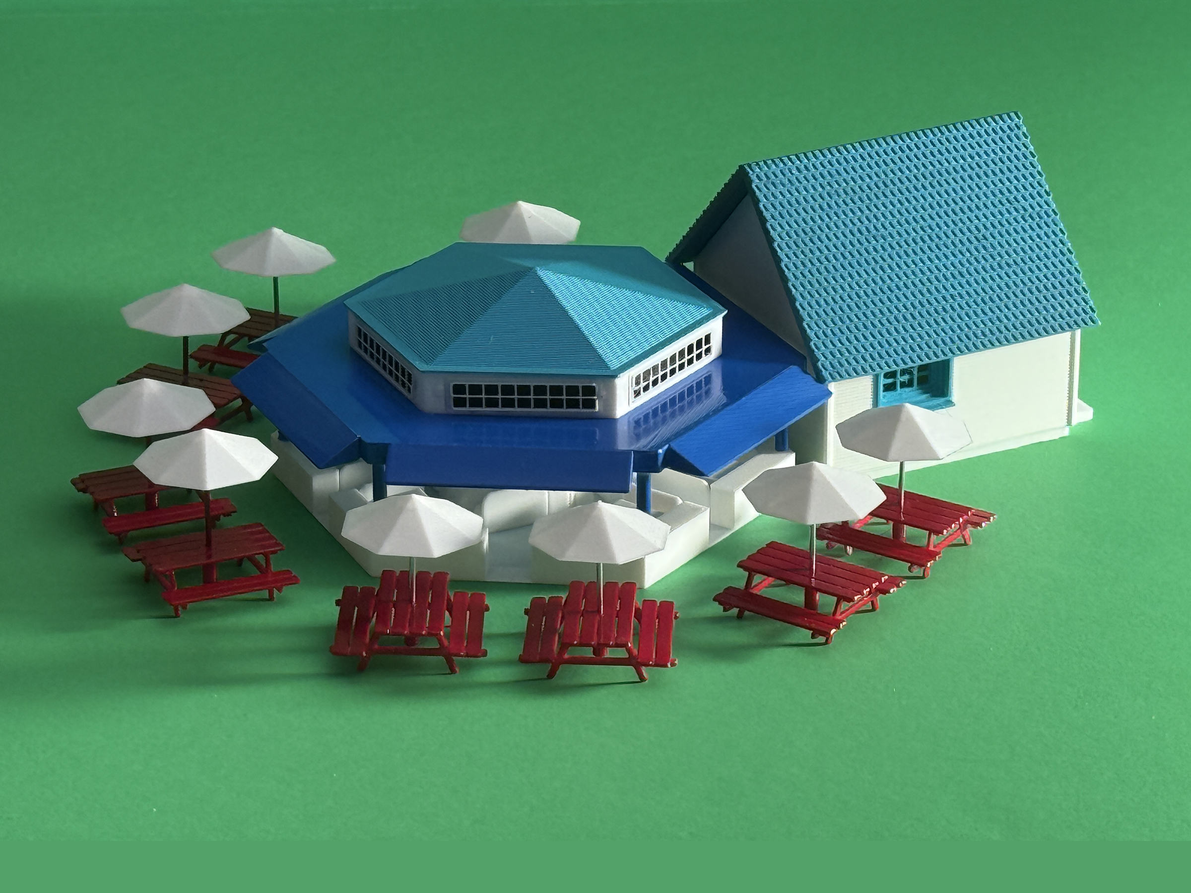 FISH and CHIPS RESTAURANT 1:87 HO SCALE