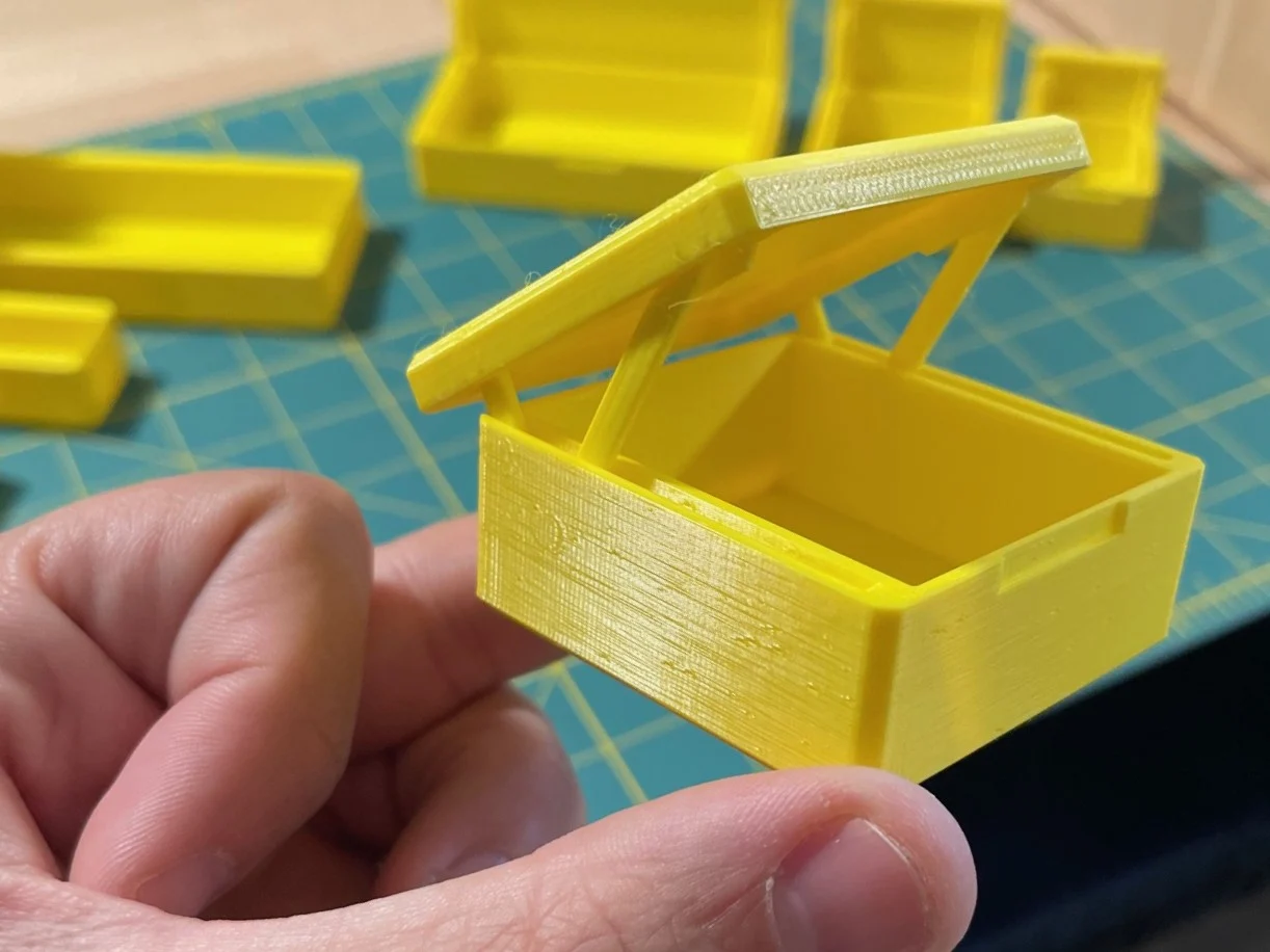 Parametric Linkage Lid Box (Print in Place)