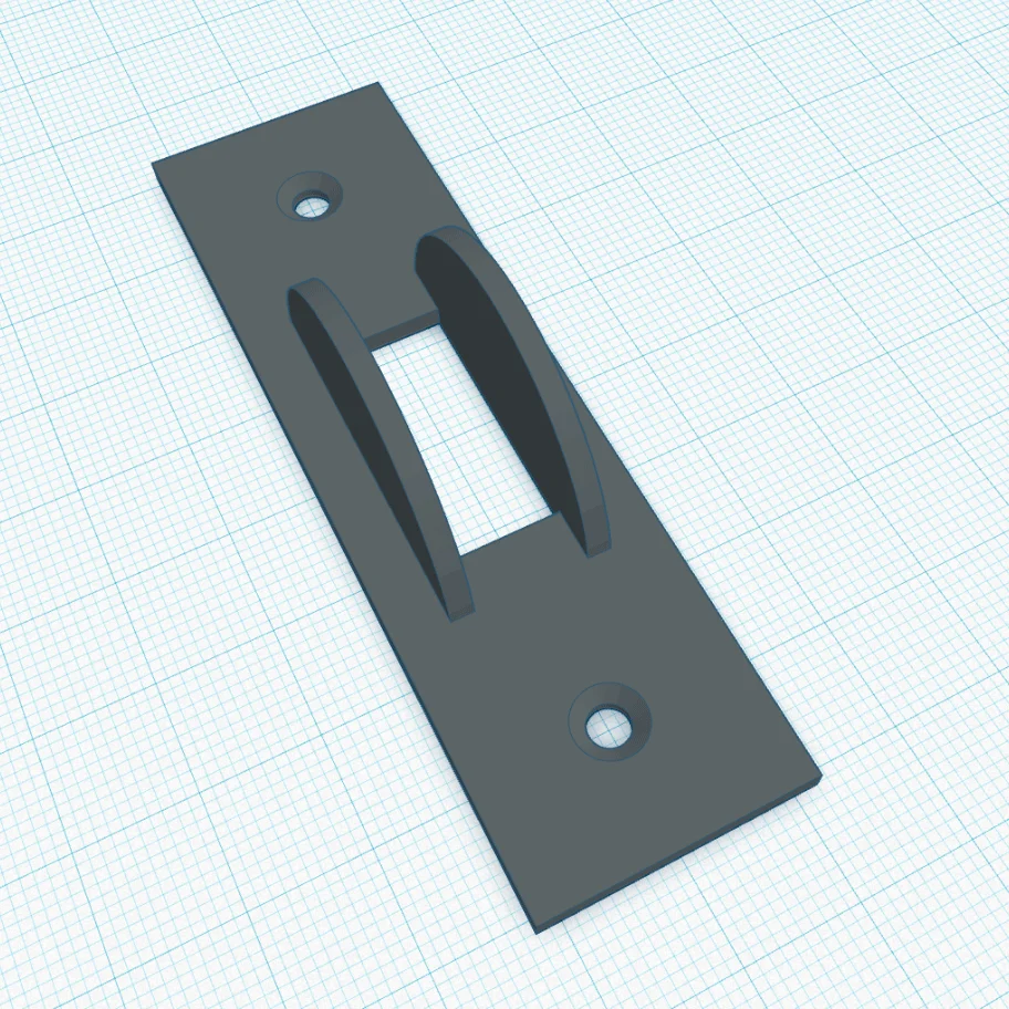 Light switch blocker with chamfer