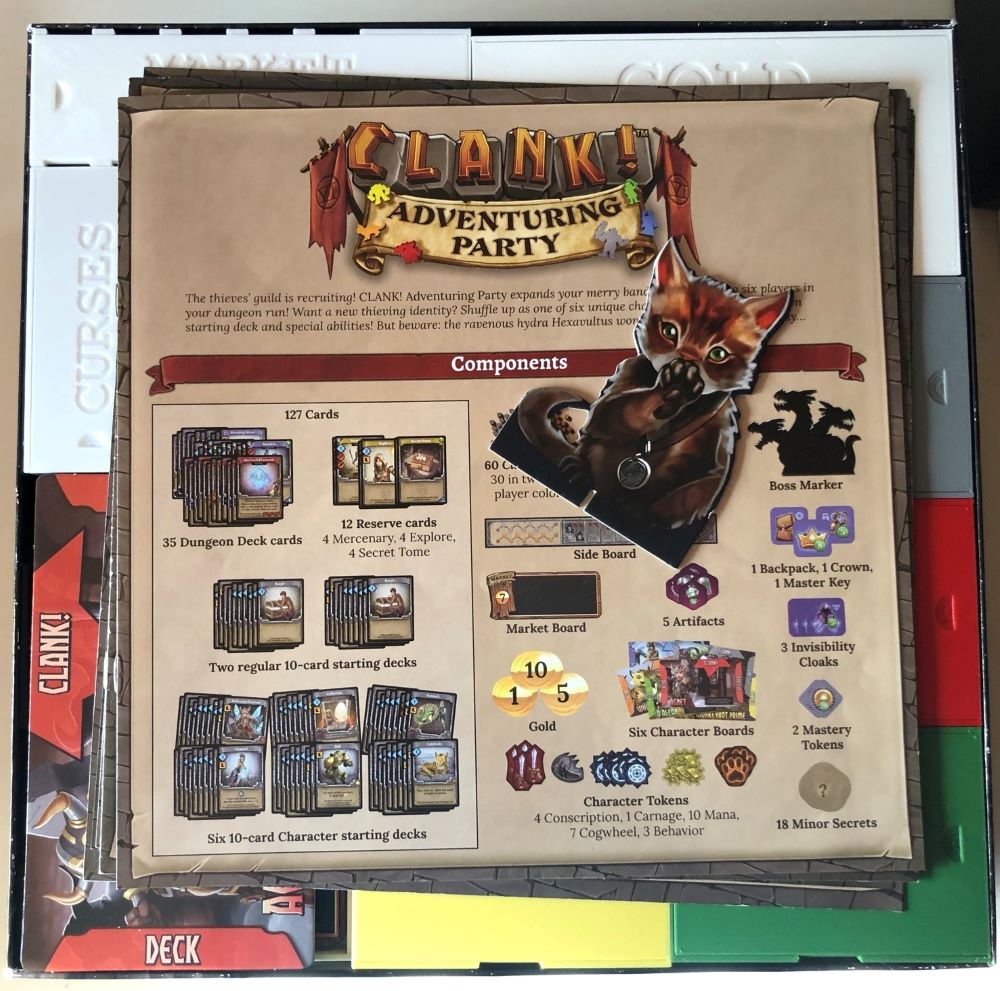 Clank! Insert - All gameplay expansions sleeved