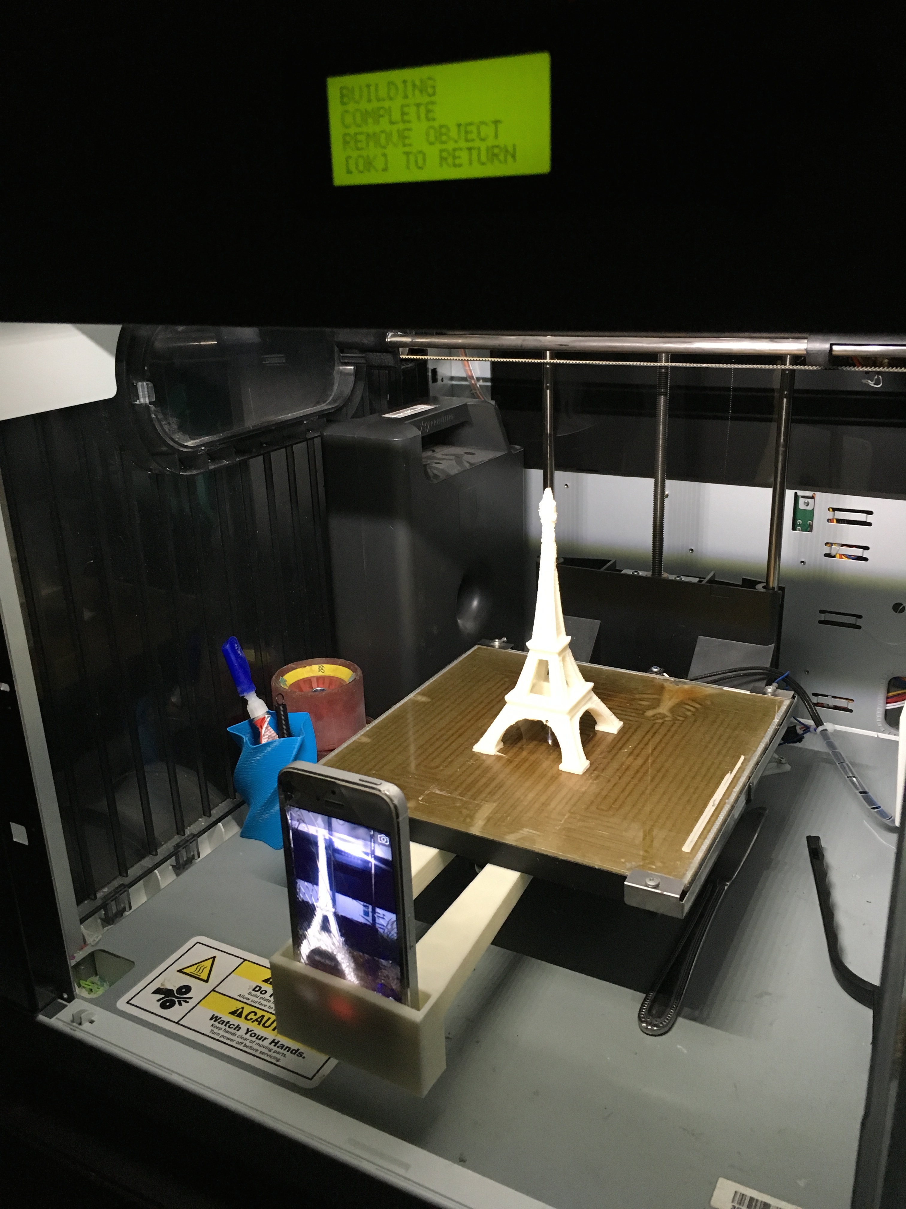 Da Vinci Iphone Holder for da Vinci 3d Printer, For photos, recording and time lapses!