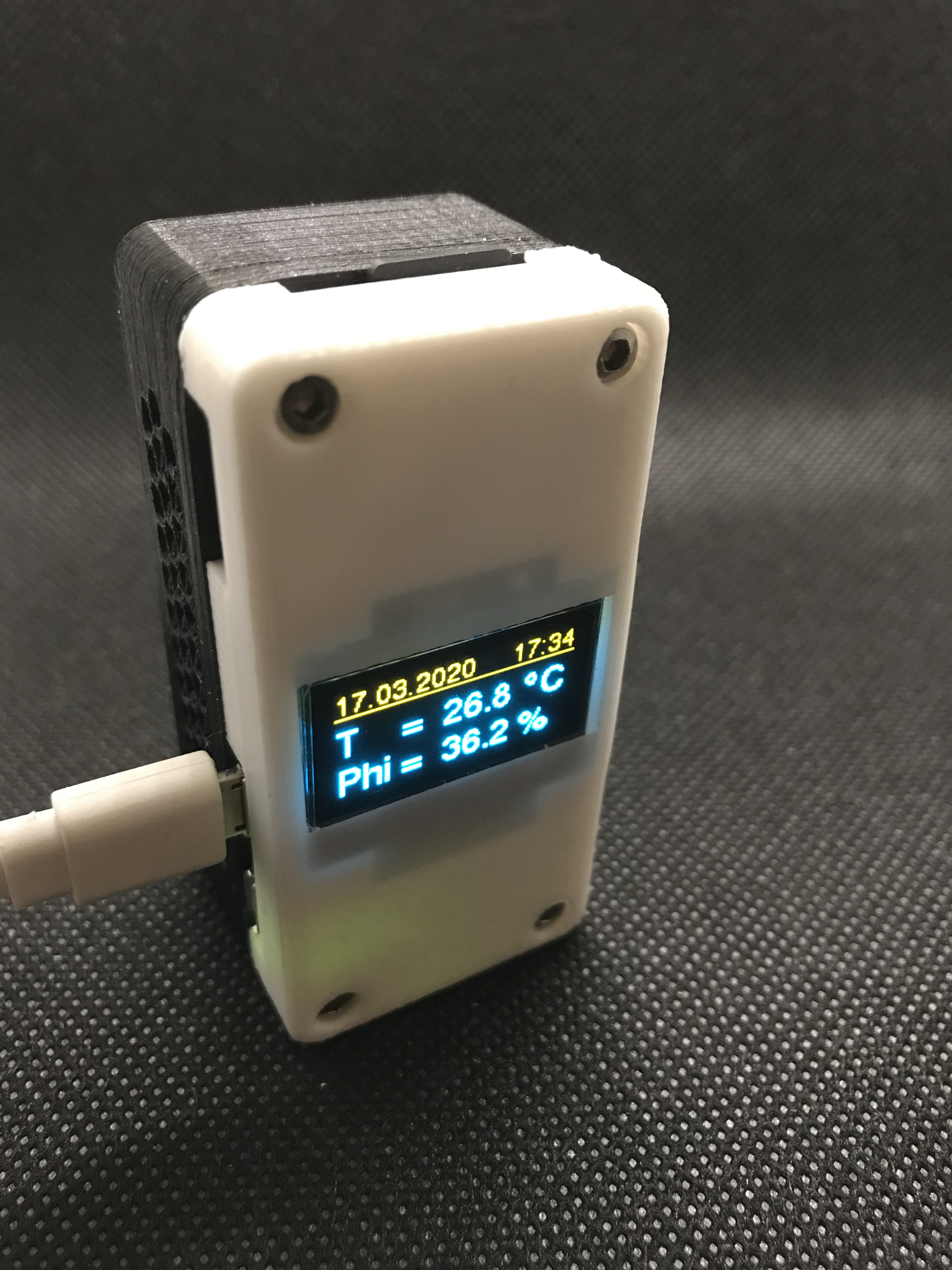 Temperature and humidity by Raspberry Pi zero W