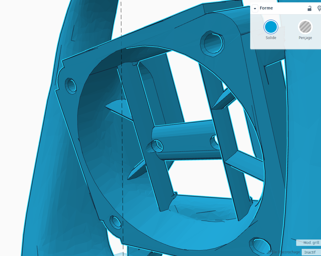 CR-10 High Clearance Fang Mod for 5015 Fans REMIX from GaminGit