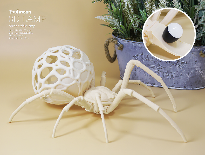 Spider table lamp, wall lamp