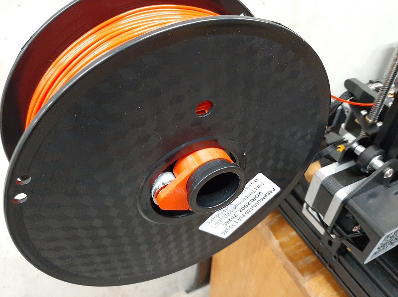 Filament spool roller for Ender