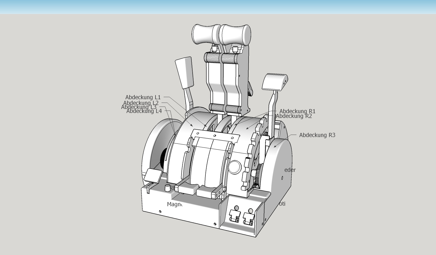 737 Throttle quadrant