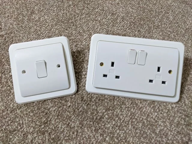 MK Logic Plus Finger Plate / Light Switch Surround