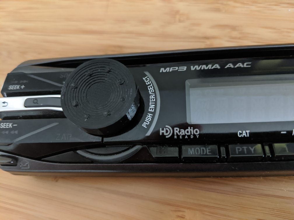 Sony CDX-GT540UI volume knob