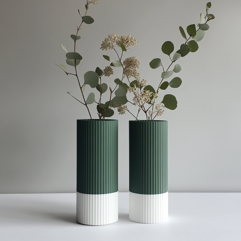 Dual Flower Vase for Minimalist Decor