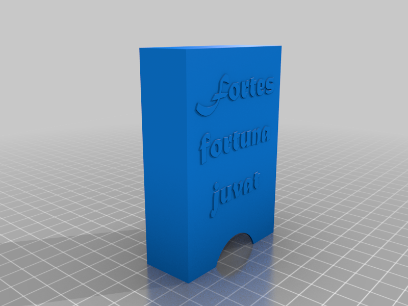 Card deck holder "Fortes fortuna juvat"