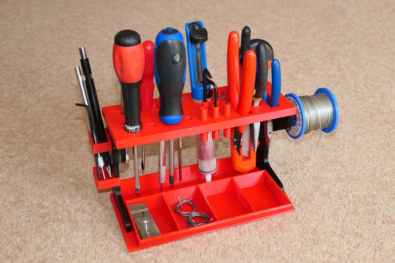Desktop Tool Rack Organizer for small hand tools