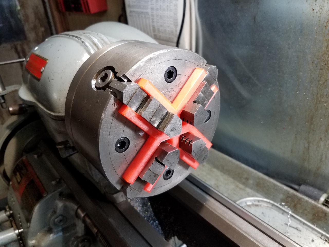 Logan 4 Jaw Metal Lathe Chuck Depth Stop