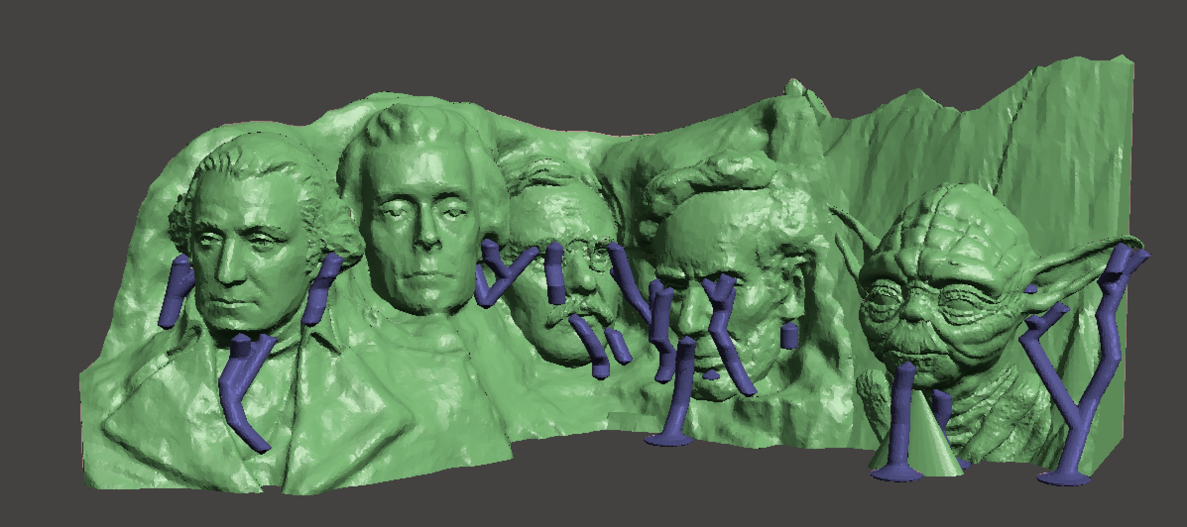 Mount Rushmore with Yoda