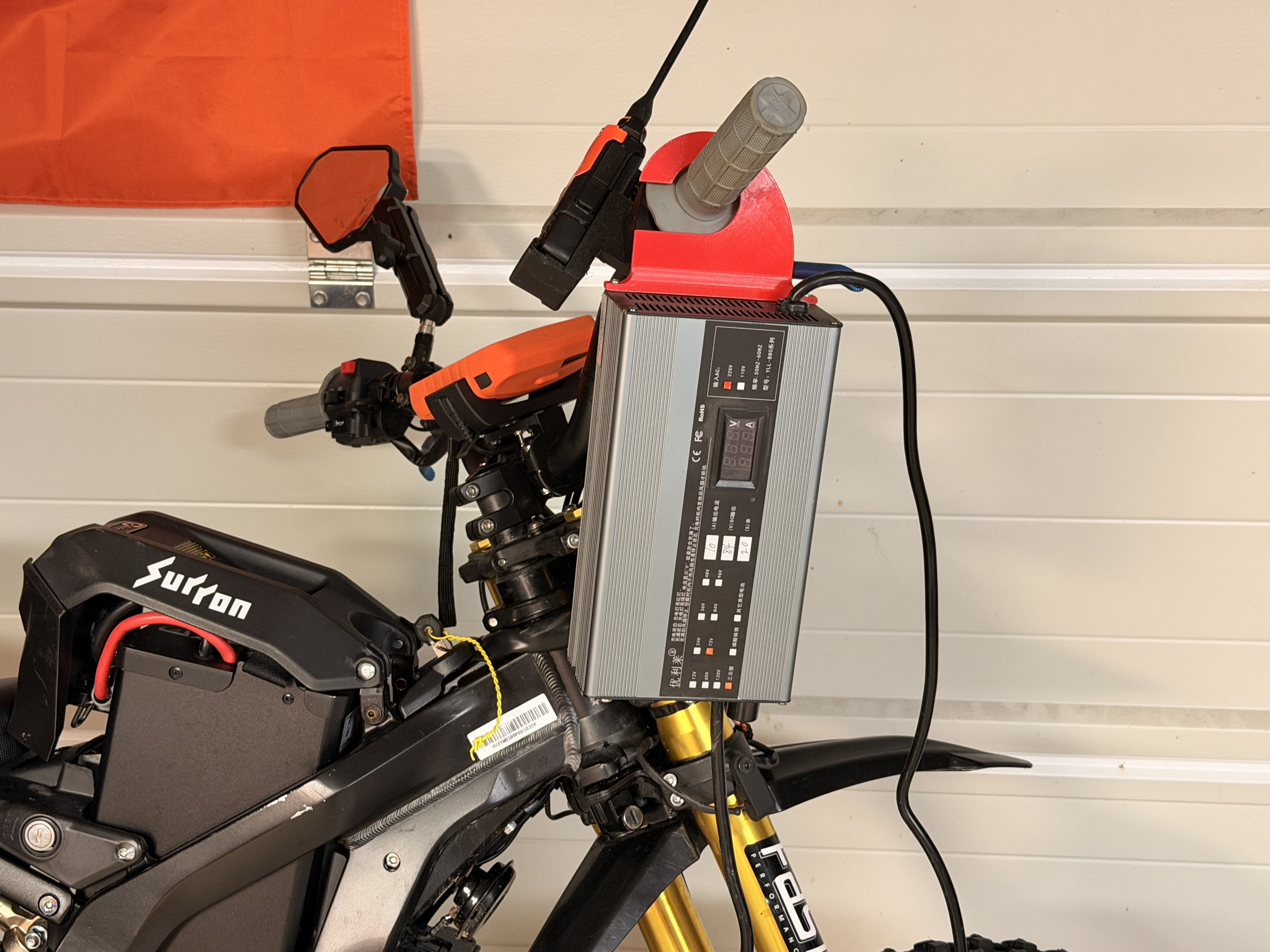 Surron 72V Safemybattery.fr Charger mount YL 880
