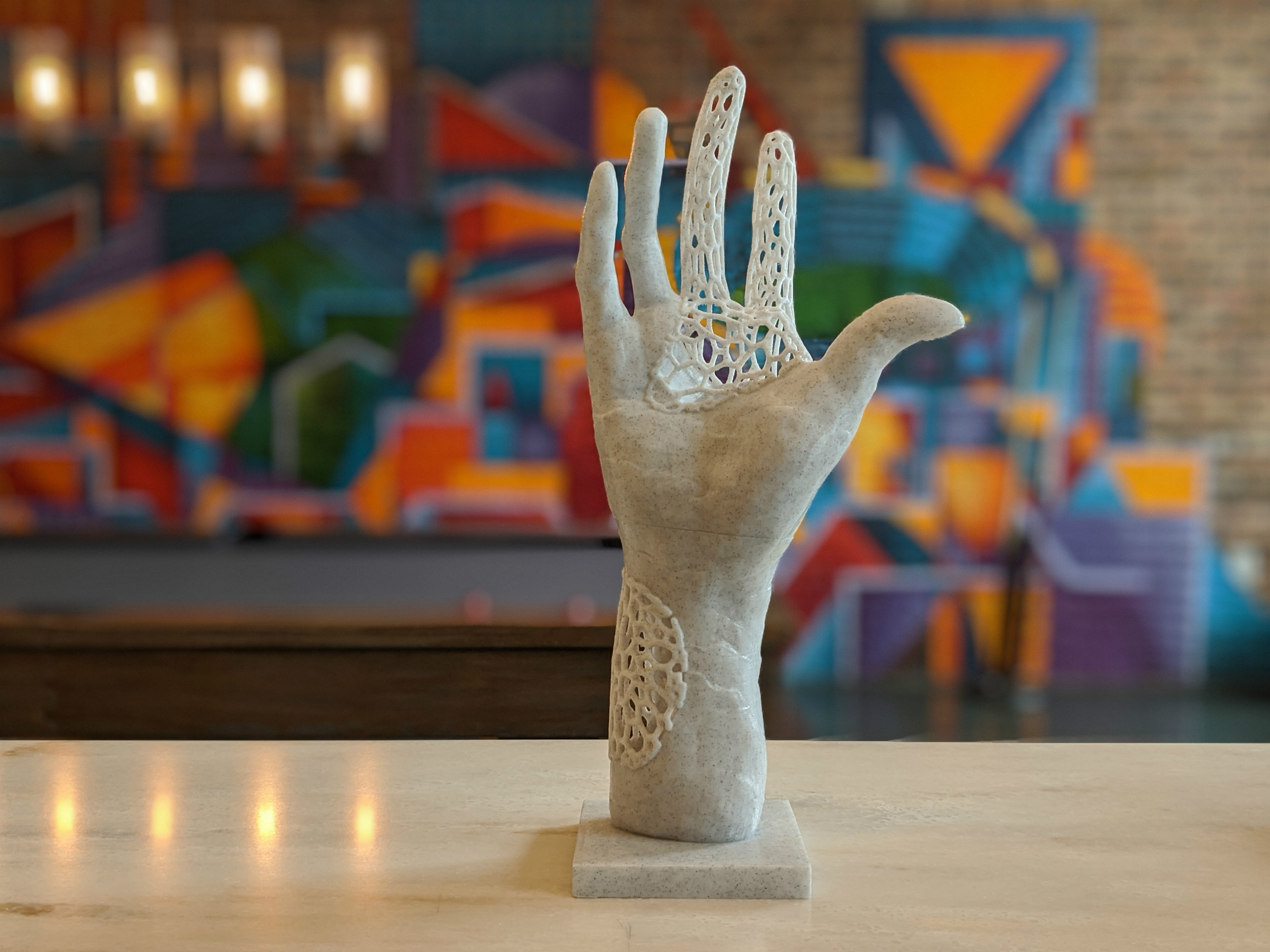 Rodin Voronoi Sculpture / Right Hand of Pierre and Jacques de Wissant