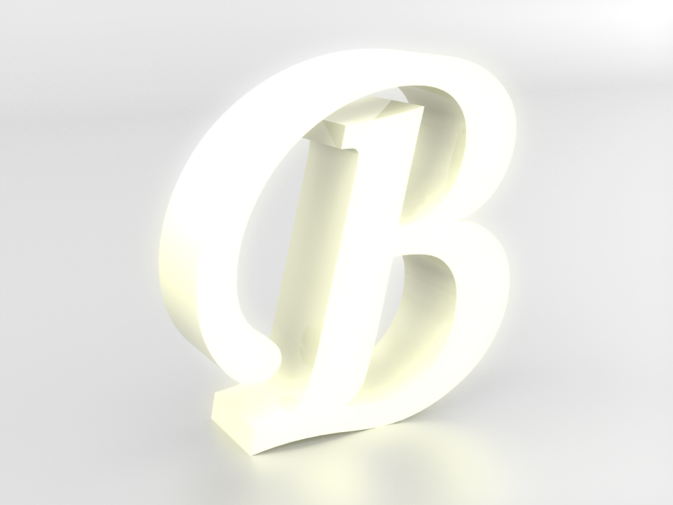 Decorative letters A-Z, LED light