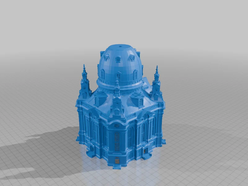 Frauenkirche Dresden Originalgetreu + ruinen + parts 177.5mm
