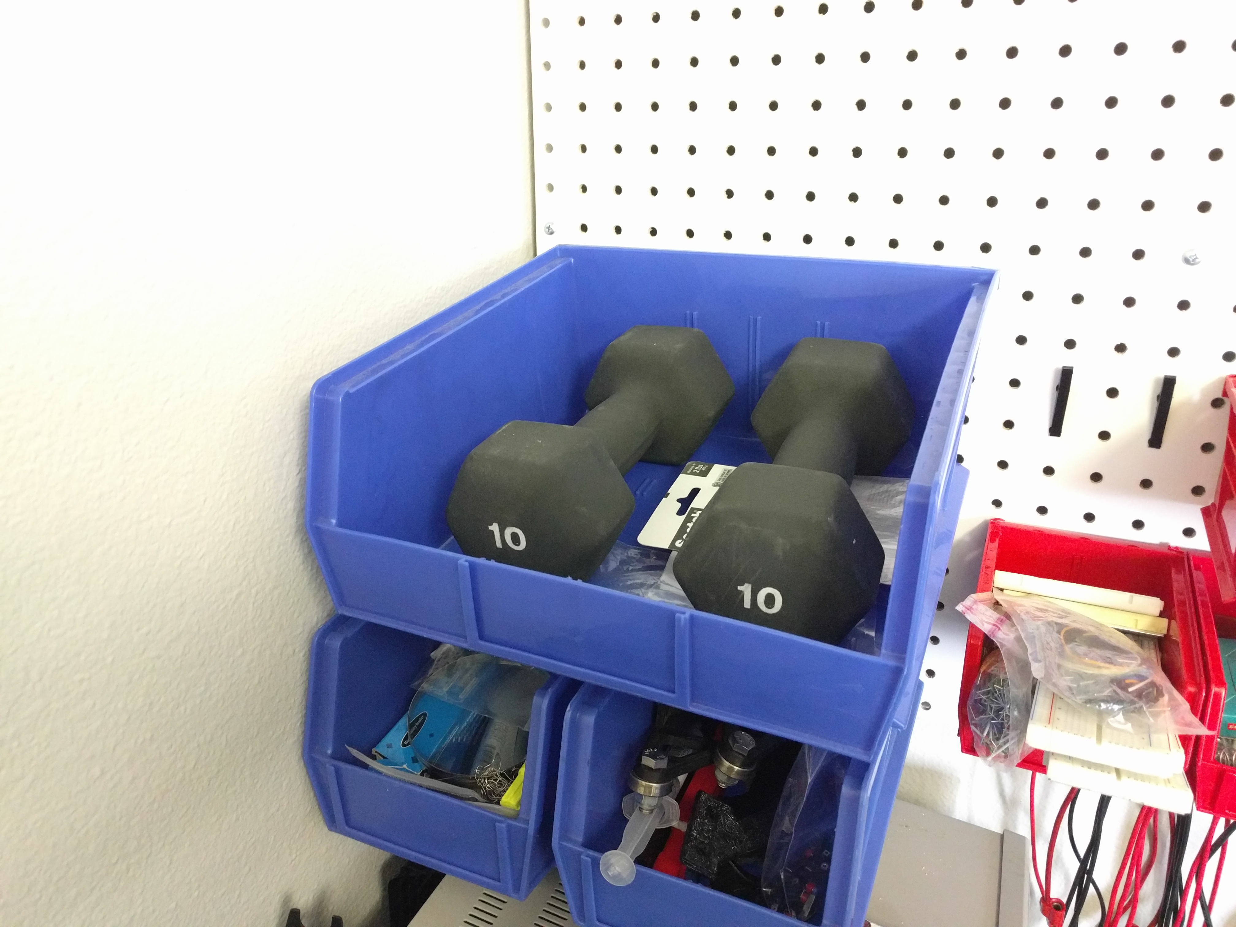 Pegboard Heavy-Duty Hanging Bin Clip