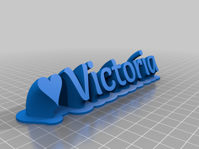 Victoria Sweeping name plate