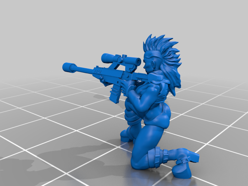 Cyberpunk - RockerGirl Sniper