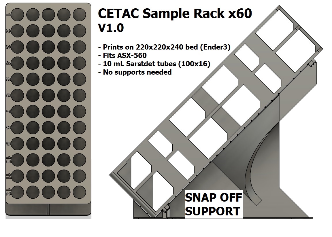 Cetac Sample Rack x60 (V1.0)