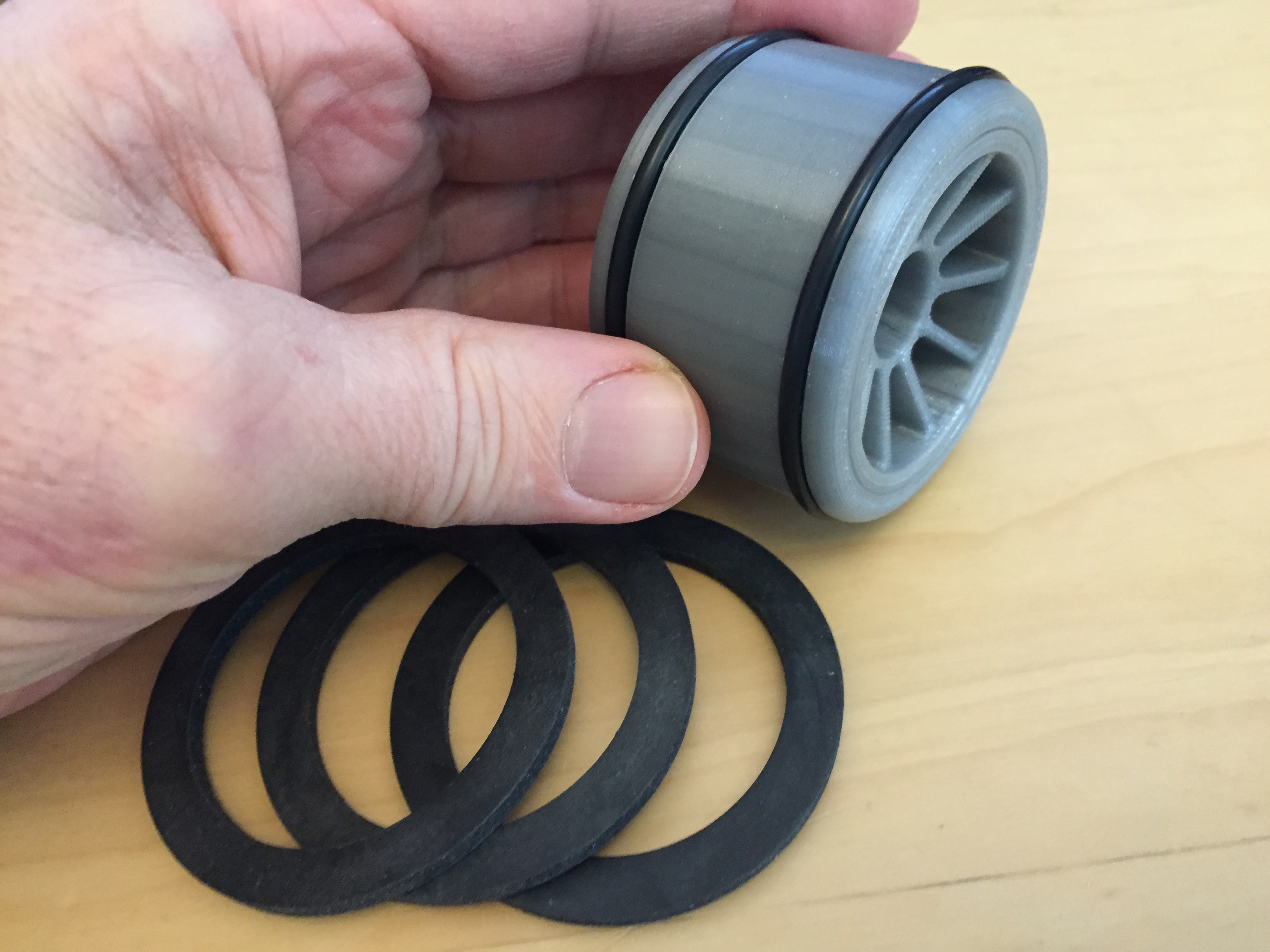 Palmiga Open RC F1 Wheels for rubber o-rings / rubber washers