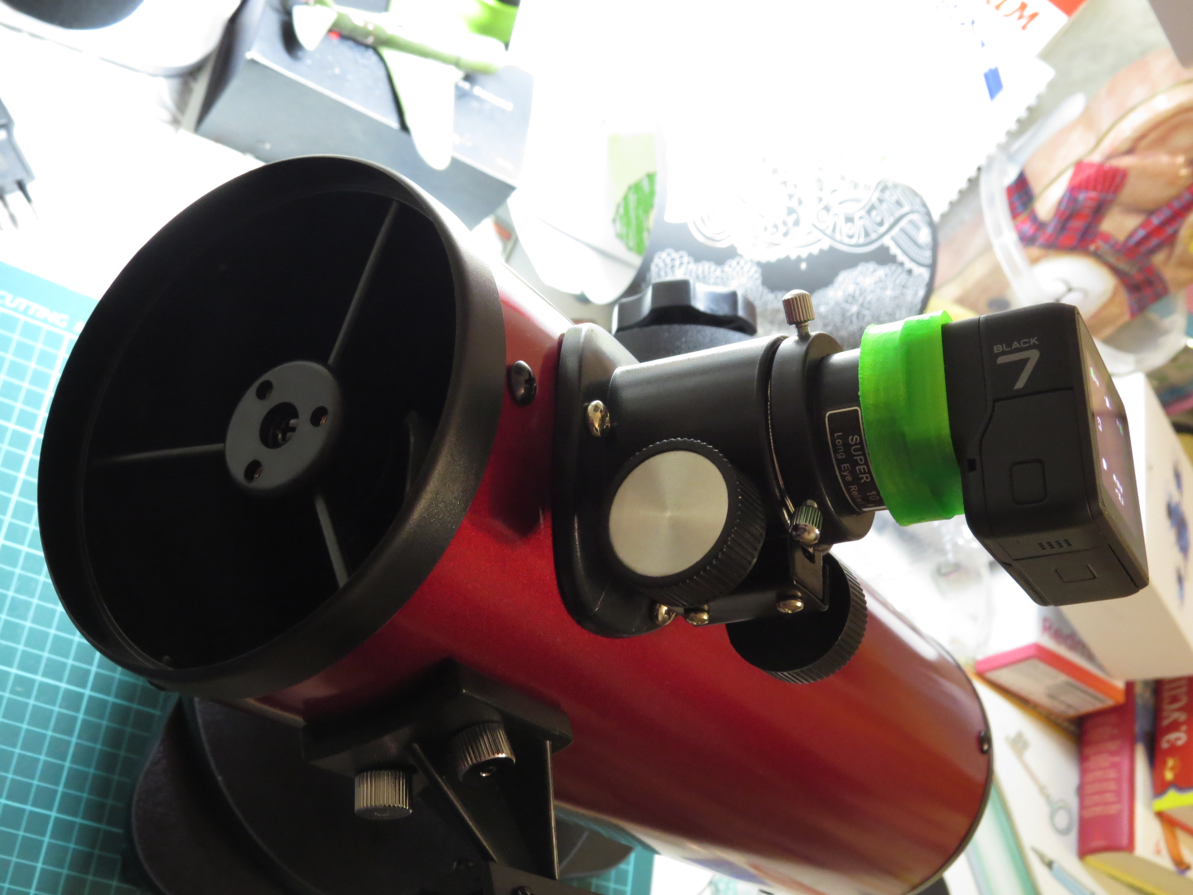 Gopro 5,6,7 -  sky watcher telescope 1,25
