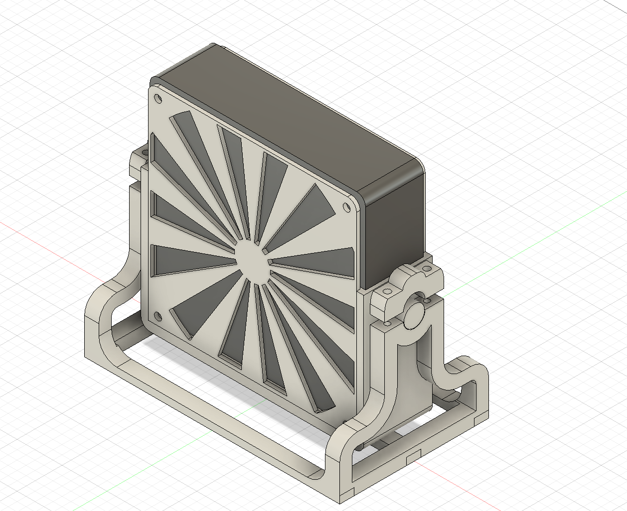 Desk Fan stand & Fan grill for 120mm (32mm tick) holder smoke extractor