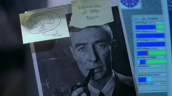 Dennis Nedry Oppenheimer Photo Post it Stamps