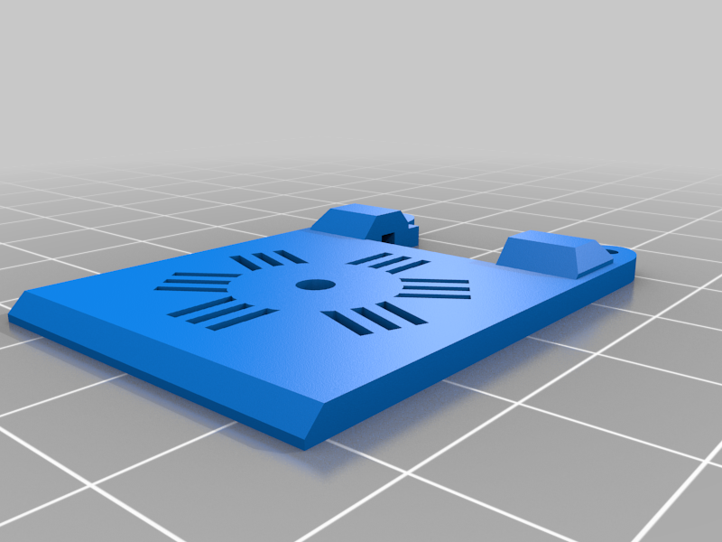 3D Printer Monitor for OctoPrint Wemos D1 ESP8266 - back plate