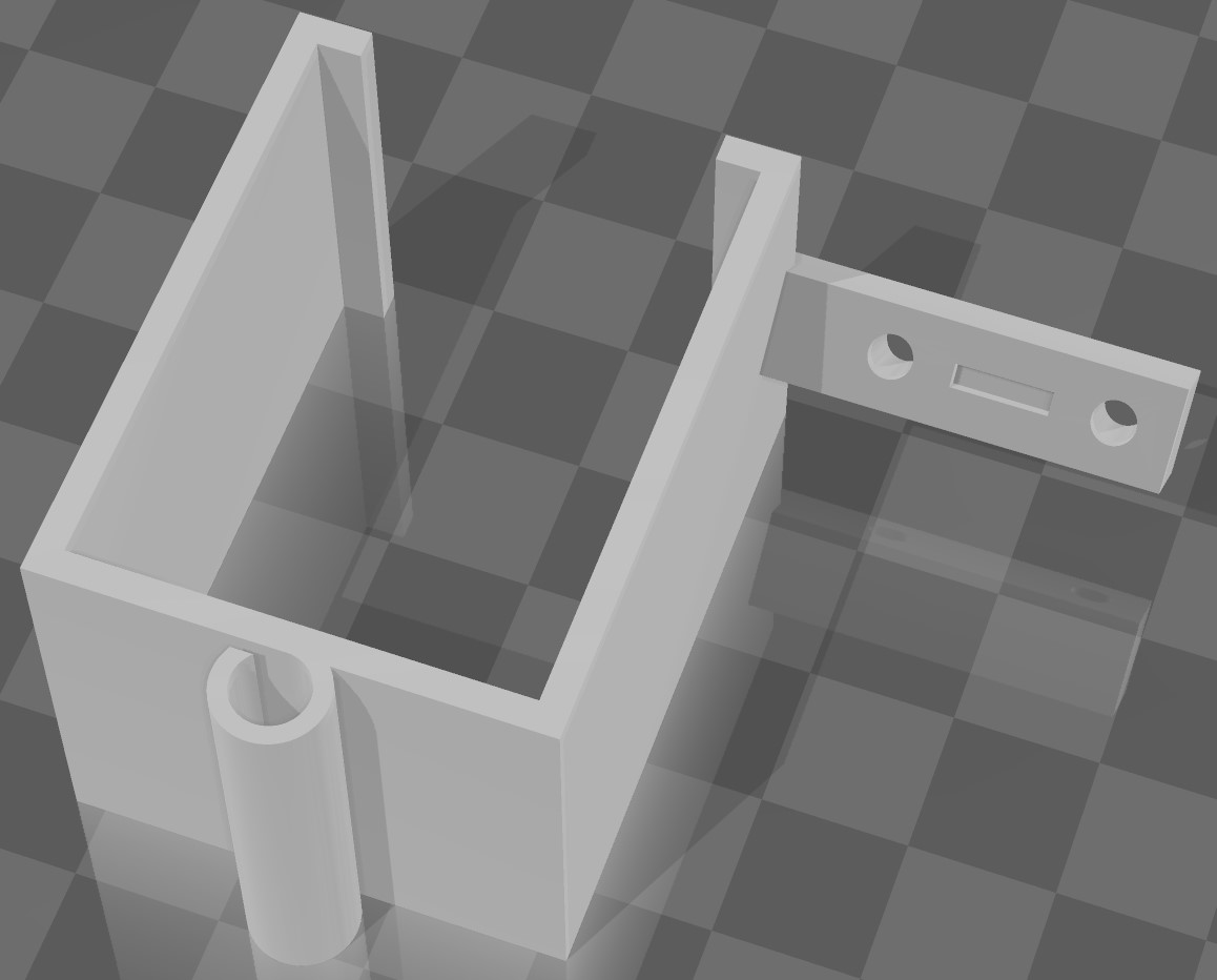 45-deg mount for optical RPM sensor