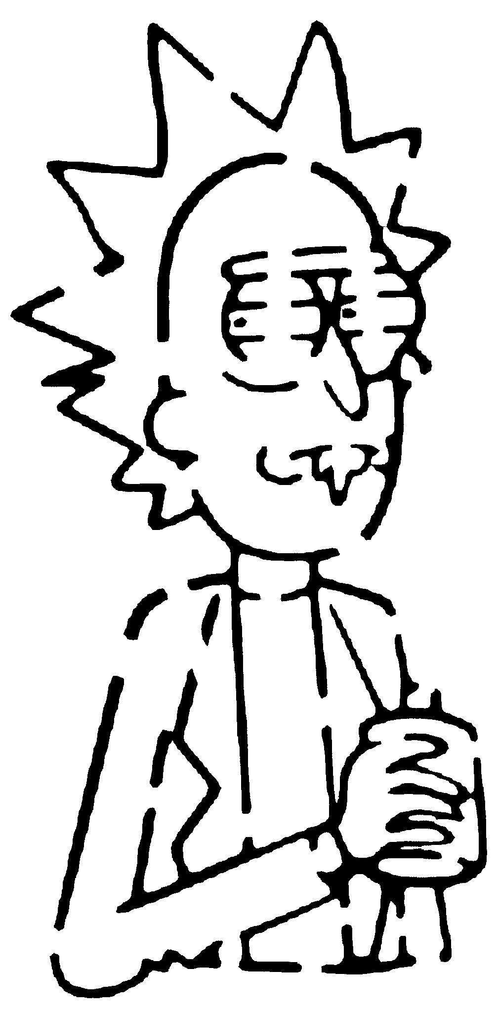 Rick Sanchez stencil 7