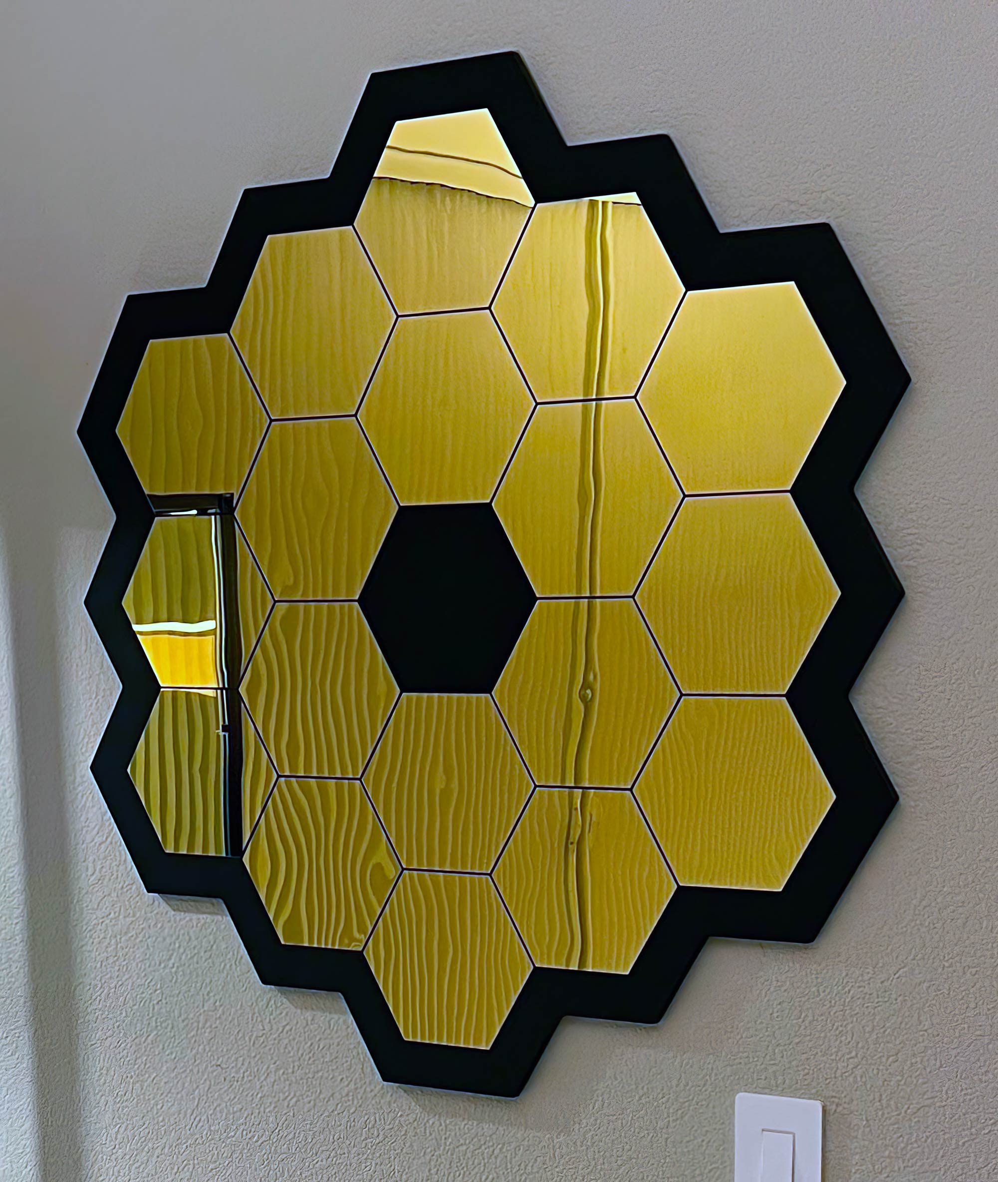 JWST Satellite 36" Wall-Hanging Homage Mirror