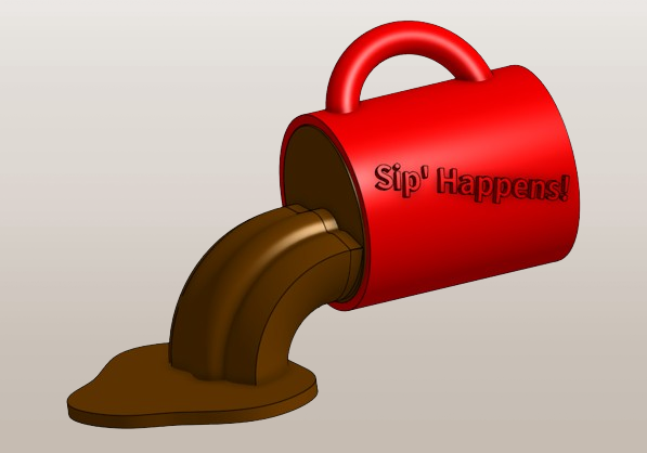 Sip' Happens- Hot Cocoa Ornament