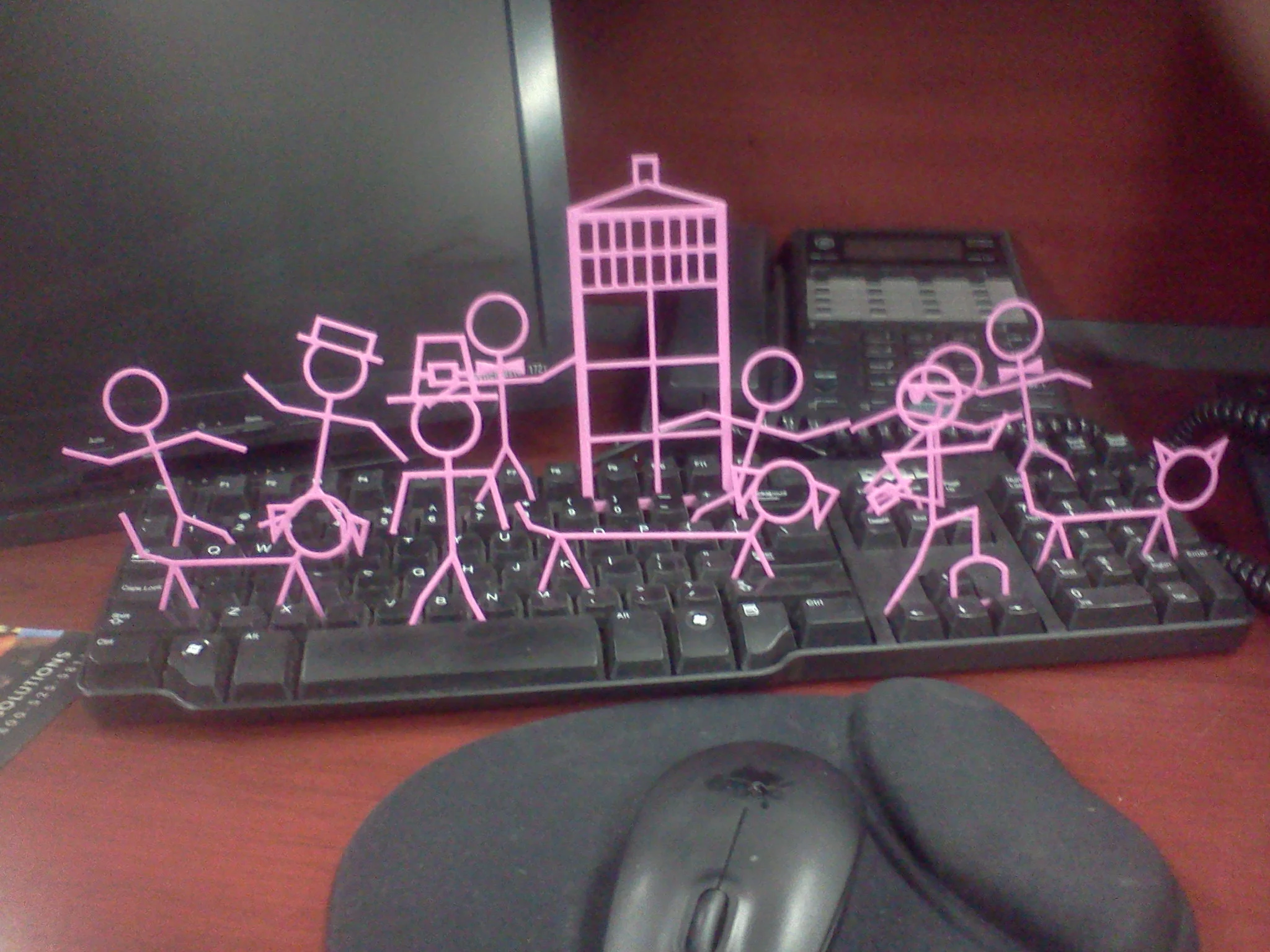 Stick Figures, simple 4" tall, 3" wide and more