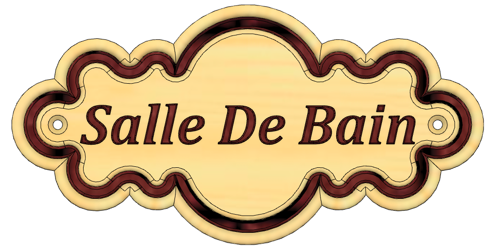 Plaque Salle de bain v13