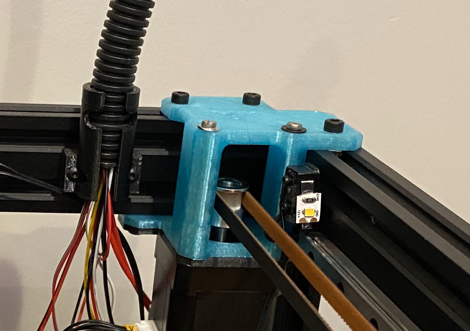 VzBot upper part of motor mounts and idlers for 4020 profiles like for Ender6