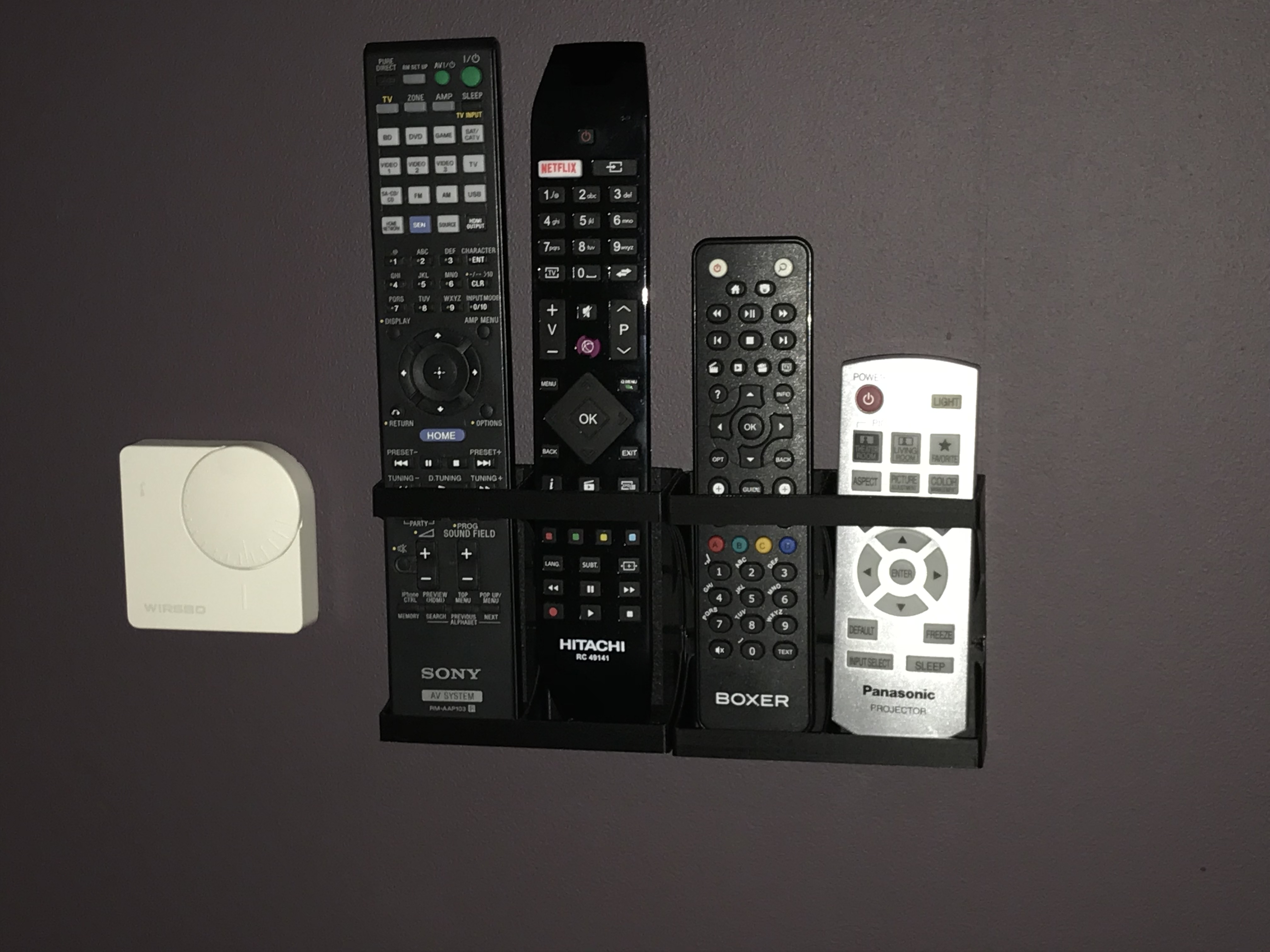 Remote wall mount