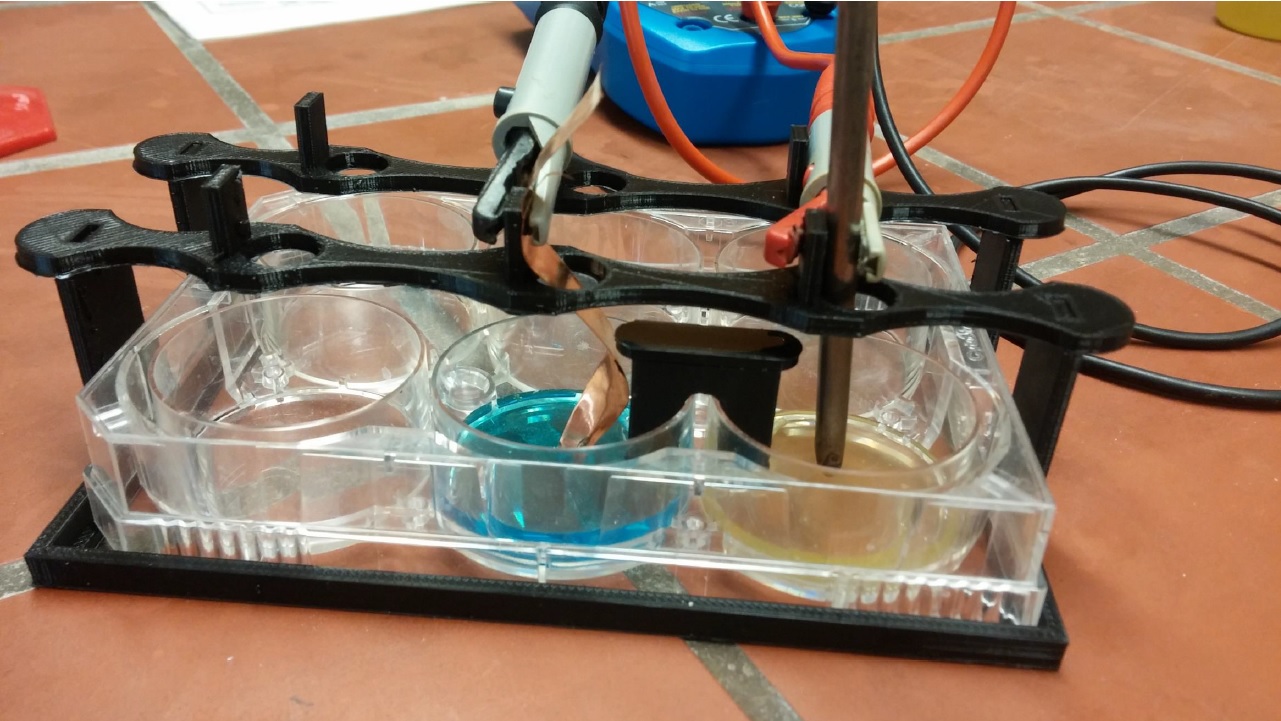 Wellplate Halterung für Elektrochemie