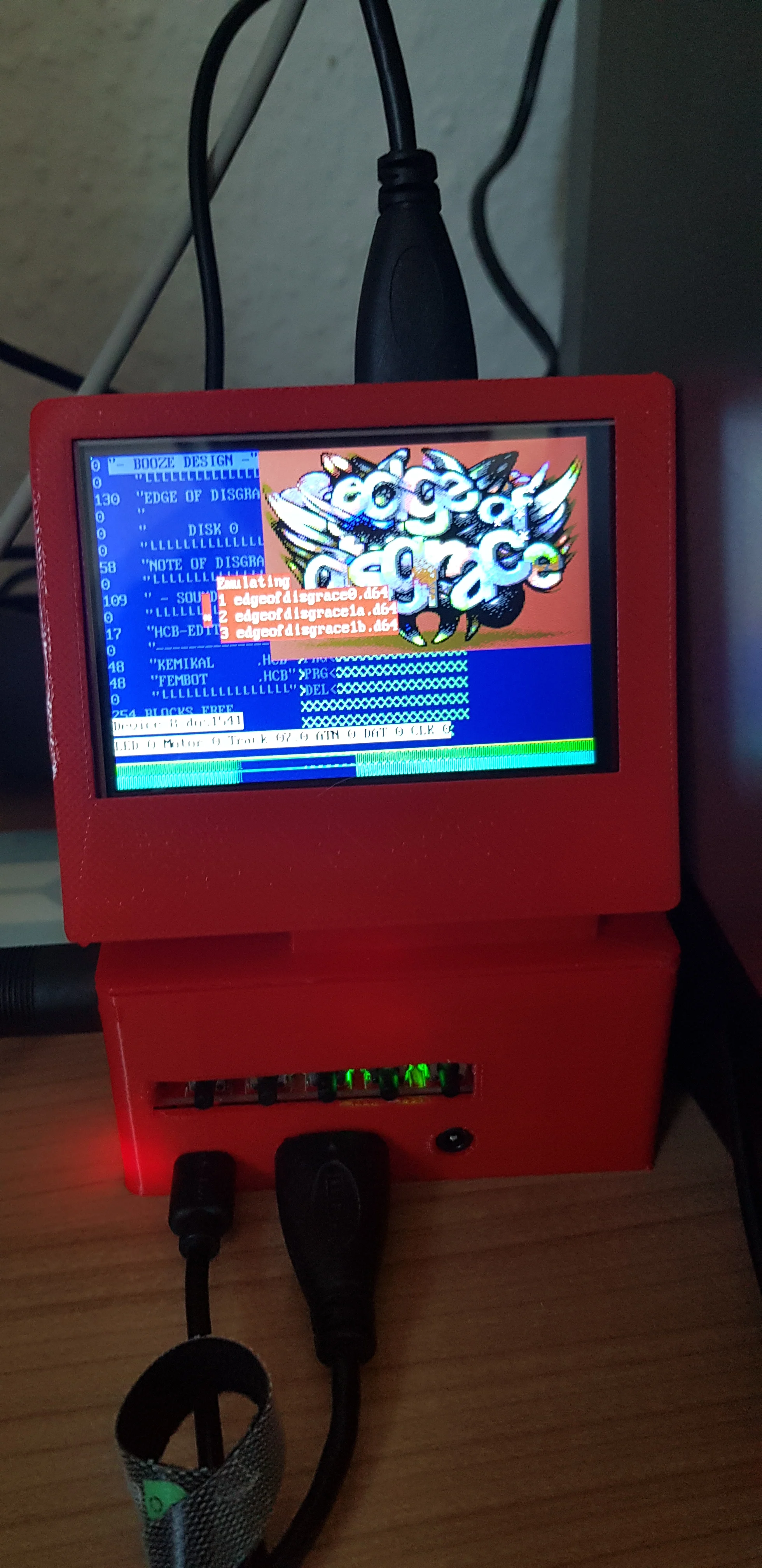 Pi1541 Case + Displayholder for Quimat 3,5" Display