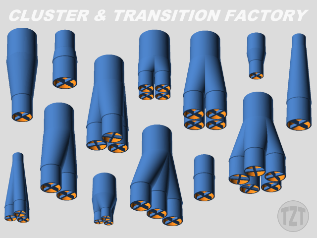 Customizer - Model Rocket Cluster & Transition Factory