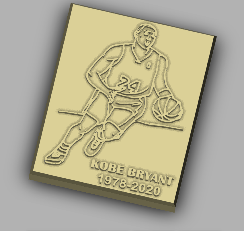 Kobe Memorial Plaque
