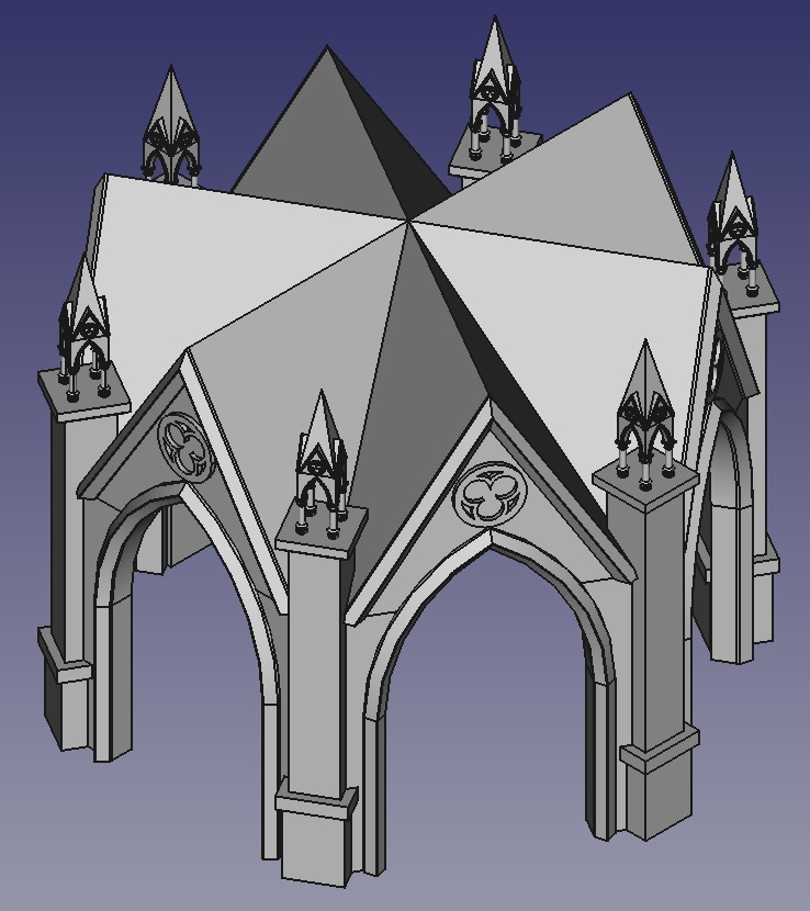 Model Gothic - Pavilion for H0 - 1:87