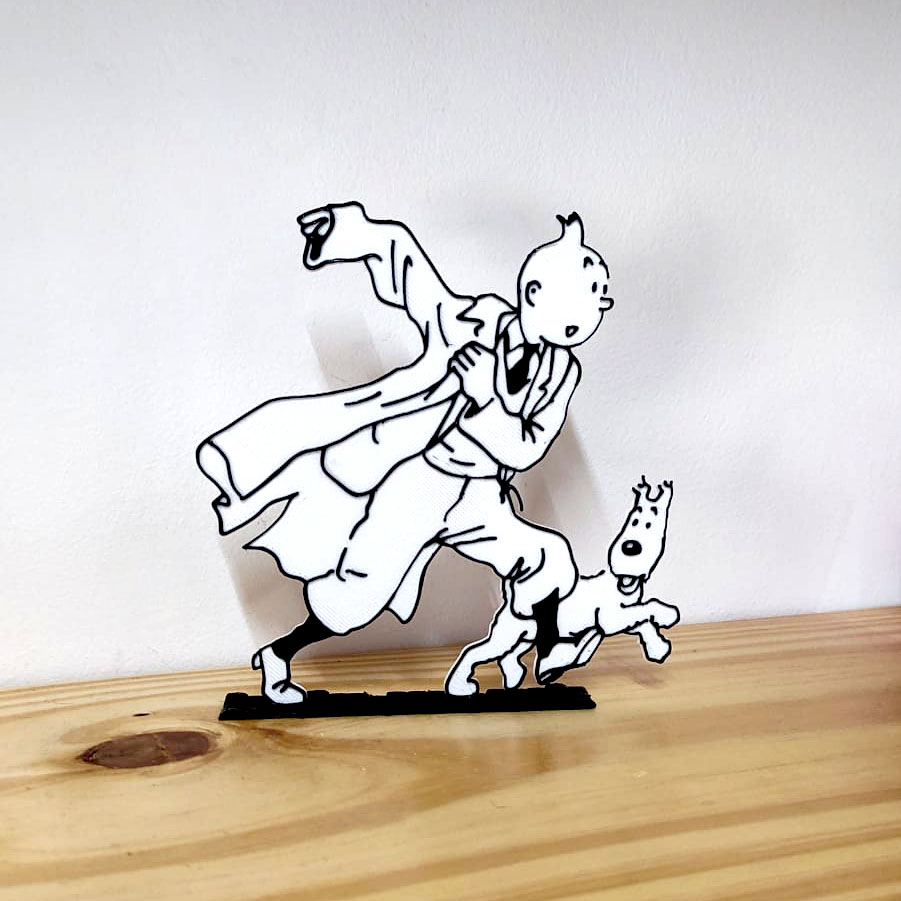 Tintin Decoración tipo comic