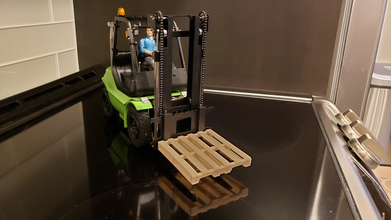 Lesu Tamiya RCWD Forklift Pallet 1/14 Side access