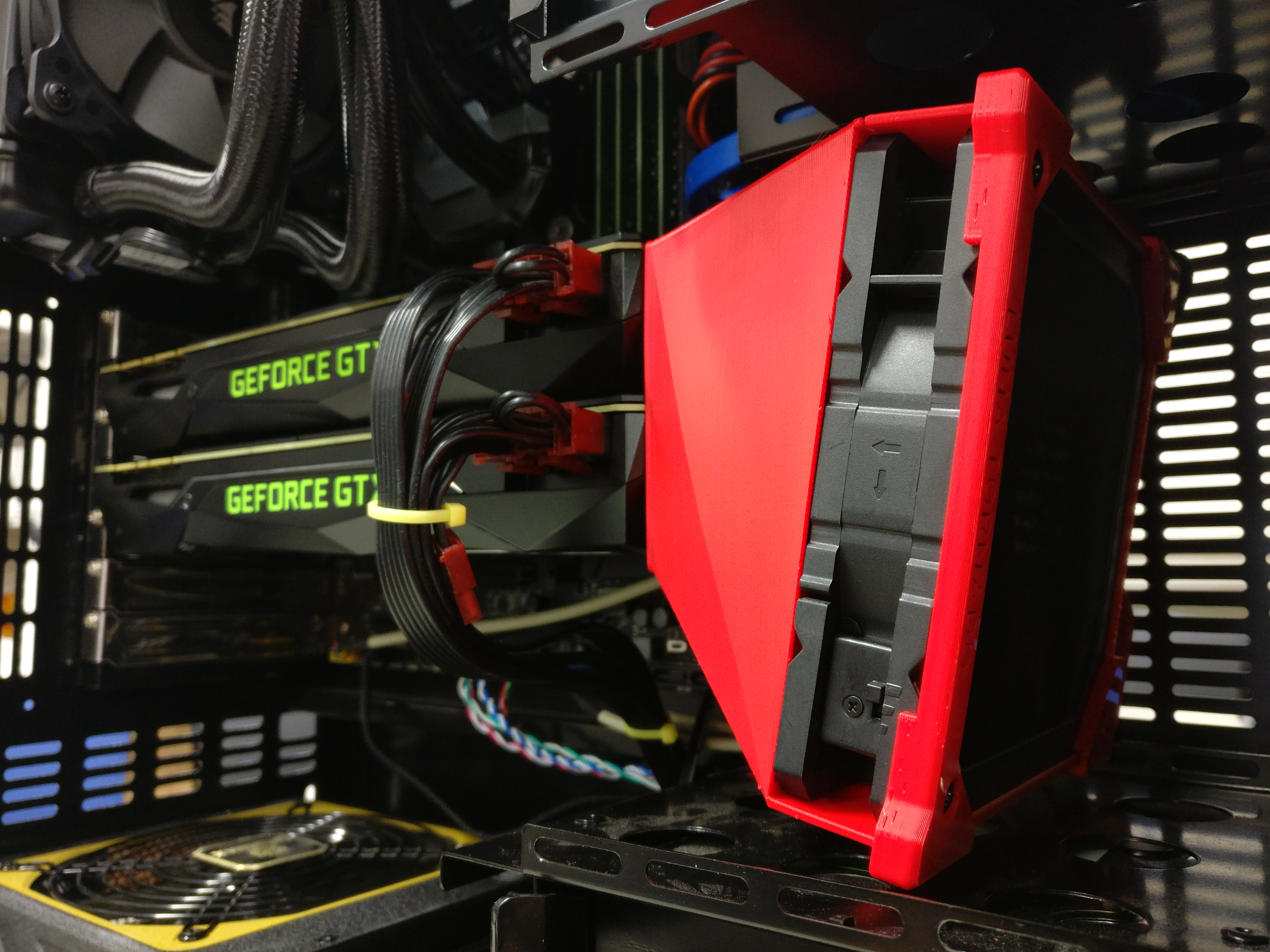 Dual GPU 120mm fan duct